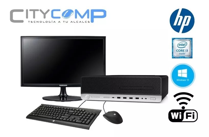 Kit Oferta Hp 800 G3 Empresarial, Monitor 19 Sexta Gen, Wifi 